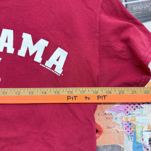 Crimson Alabama Crimson Tide Roll Tide Graphic T Shirt Tee University NCAA - Picture 3 of 5